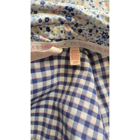 Victoria's Secret floral Sleep Shirt multicolor cotton Women's size S - Picture 8 of 11